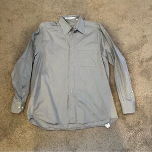 Krizia Long Sleeve Button Down Collared Dress Shirt Striped